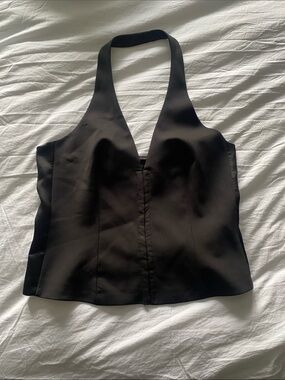 Zara Black Halter Neck Top